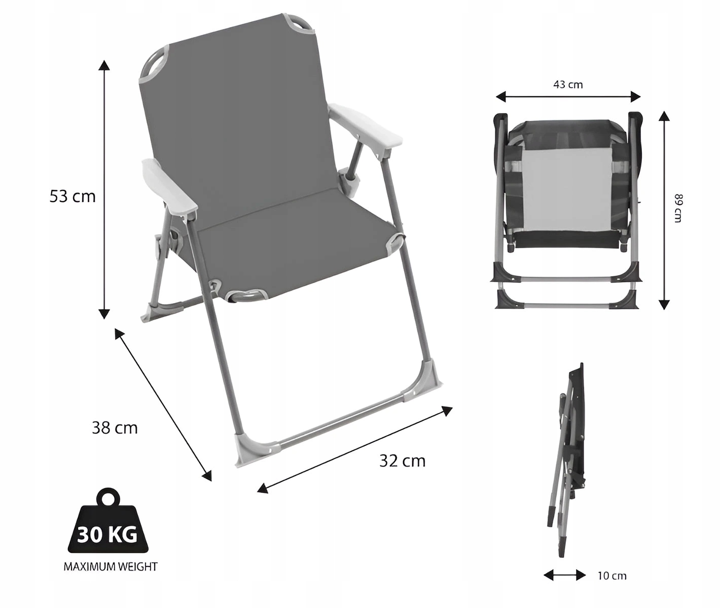 Wymiary krzesła składane Psi Patrol