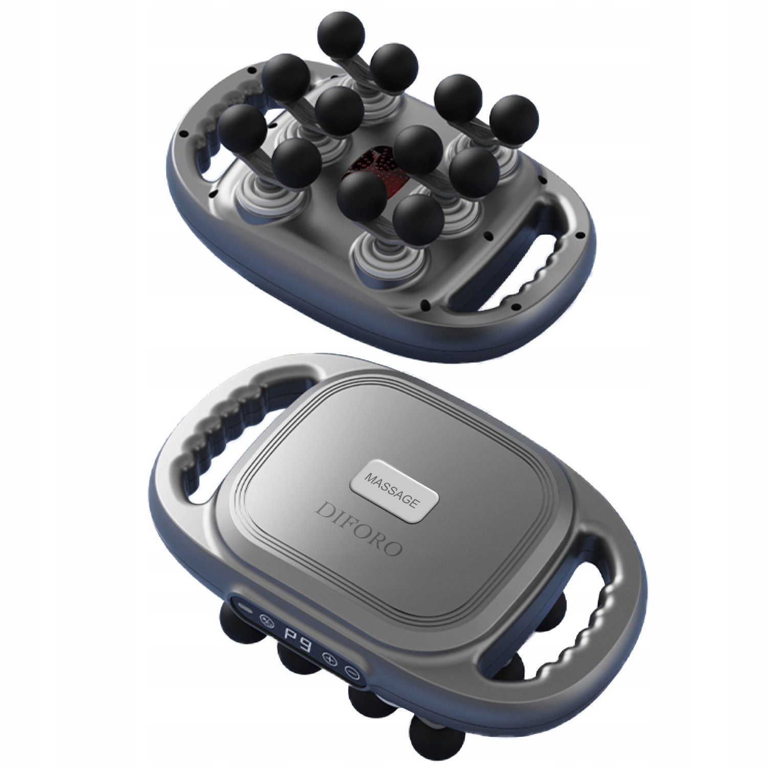 DIFORO DiF-Multi-Tap – 6-głowicowy masażer tappingowy z wyświetlaczem i USB-C