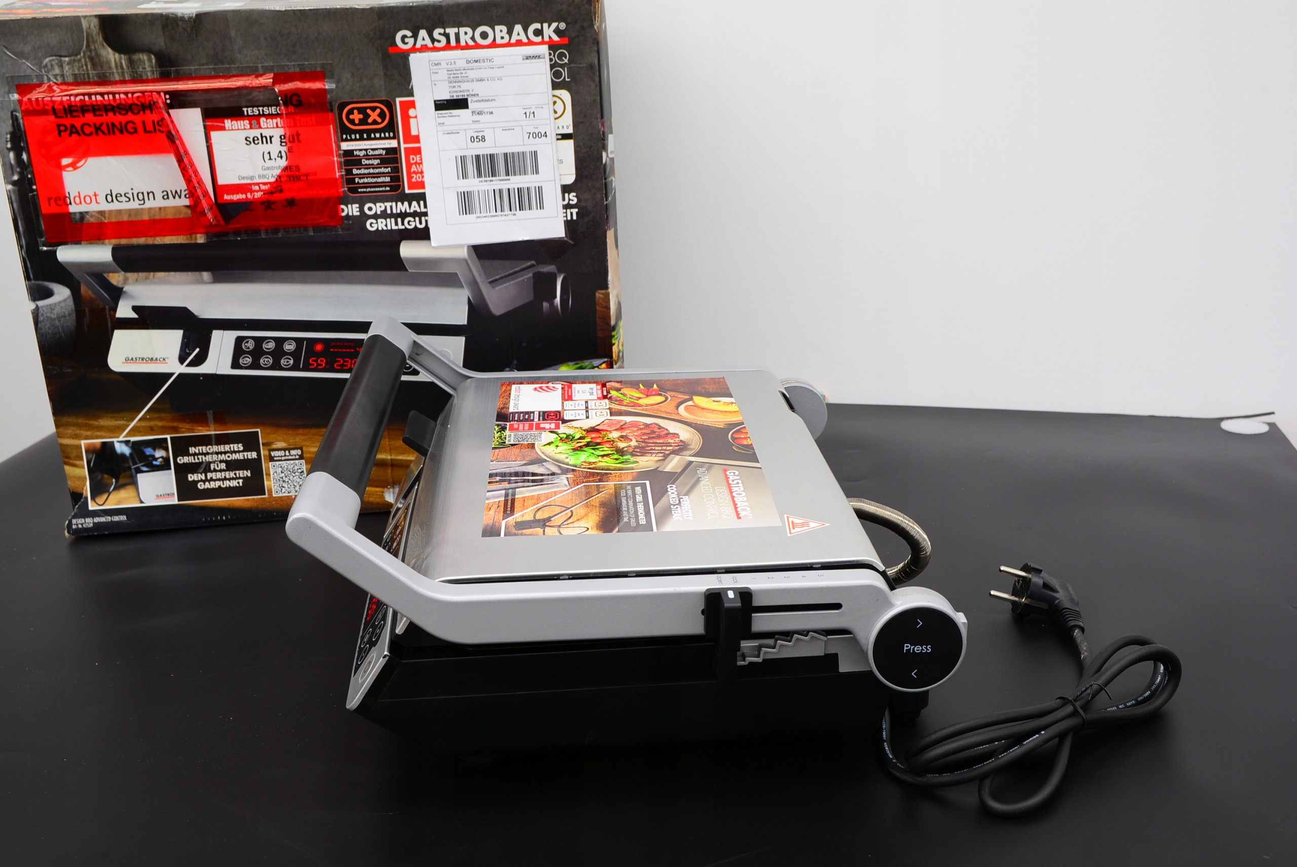 Szybkie grillowanie dzięki mocy 2000 W