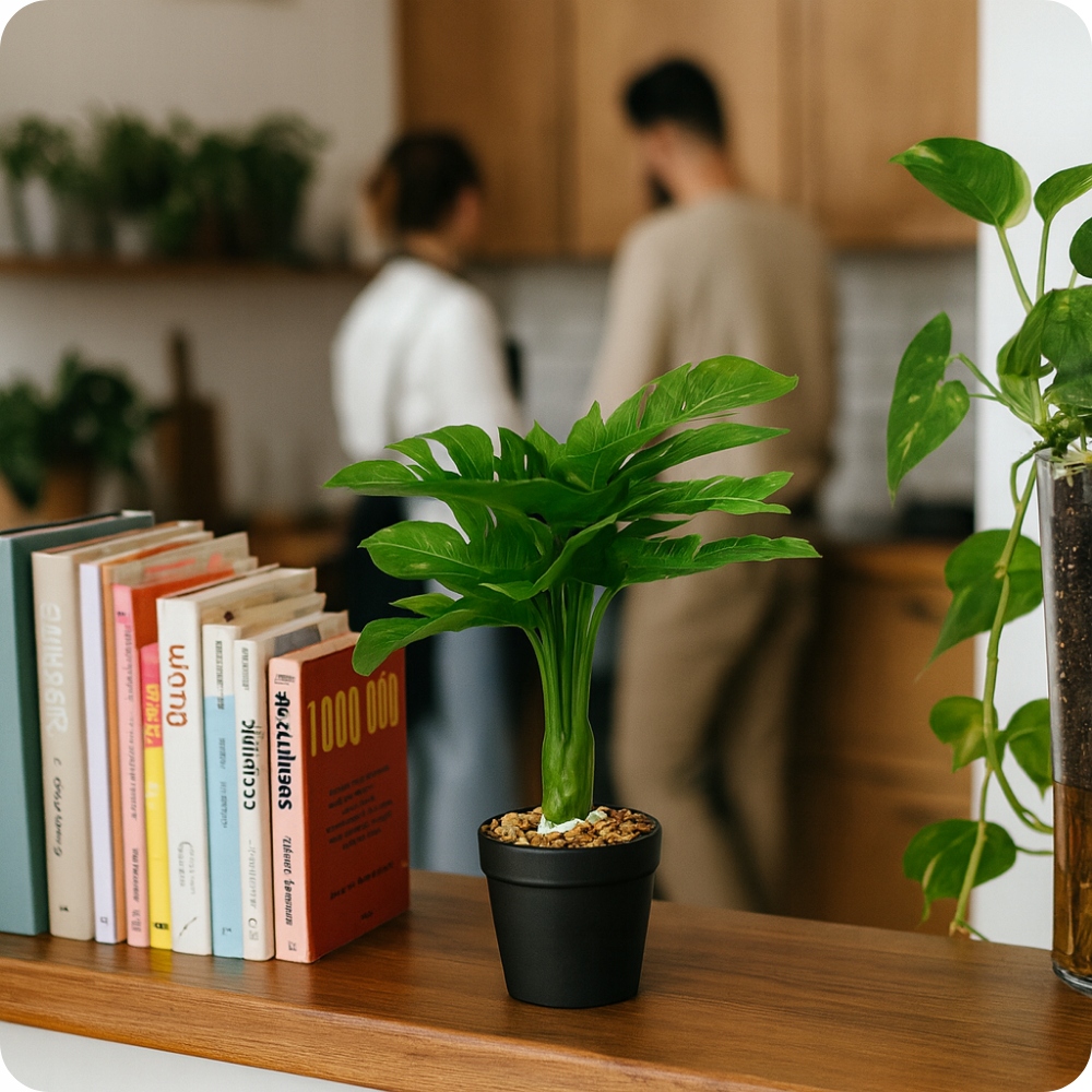 Estetyczne ukrycie kamery w doniczce