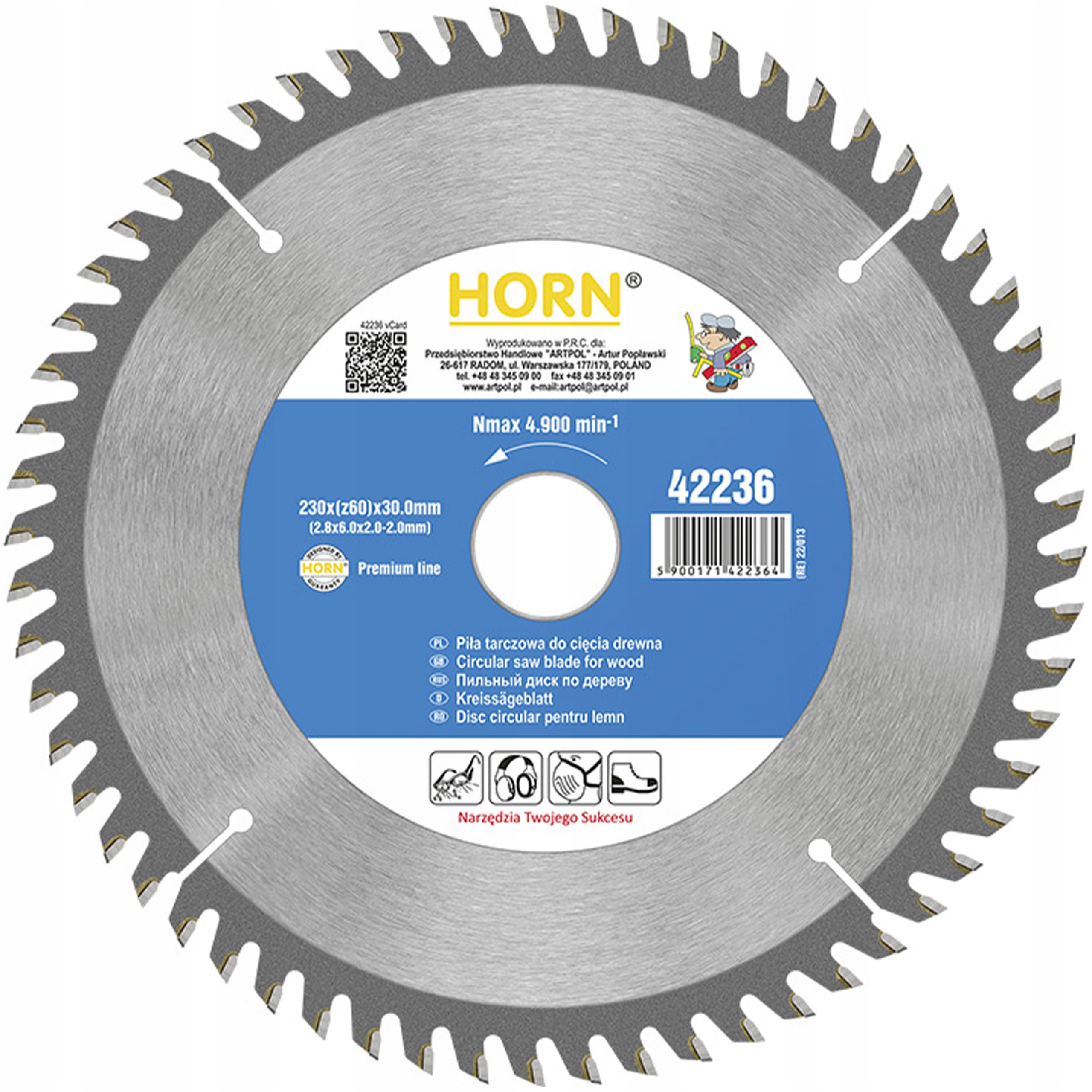 Art-Pol Piła Tarcza Widia 230 mm – Idealna do cięcia drewna