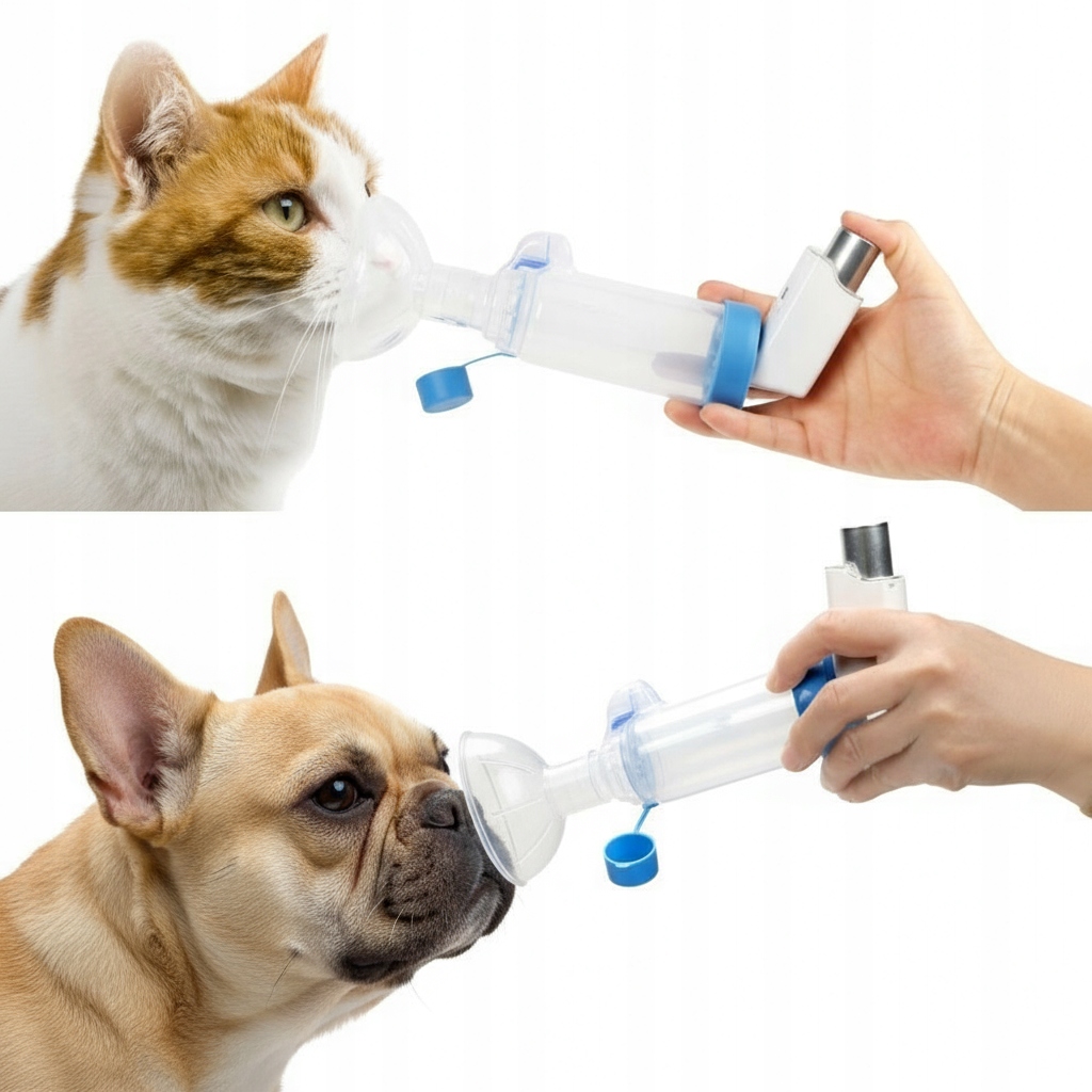 Komora inhalacyjna aerozolowa inhalator dla psa i kota – Komfortowa terapia dla Twojego pupila