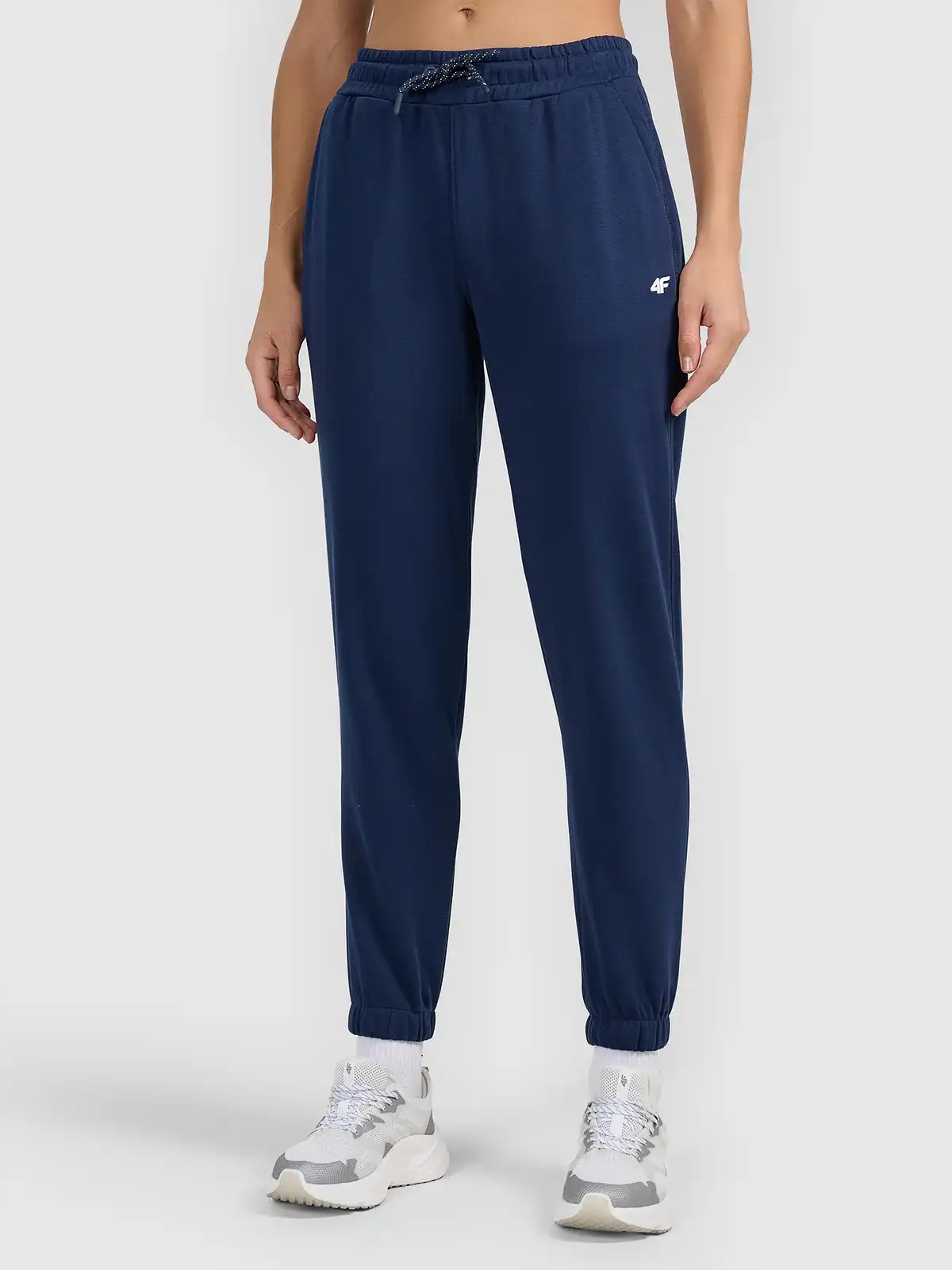 Wygodne joggery z dzianiny french terry