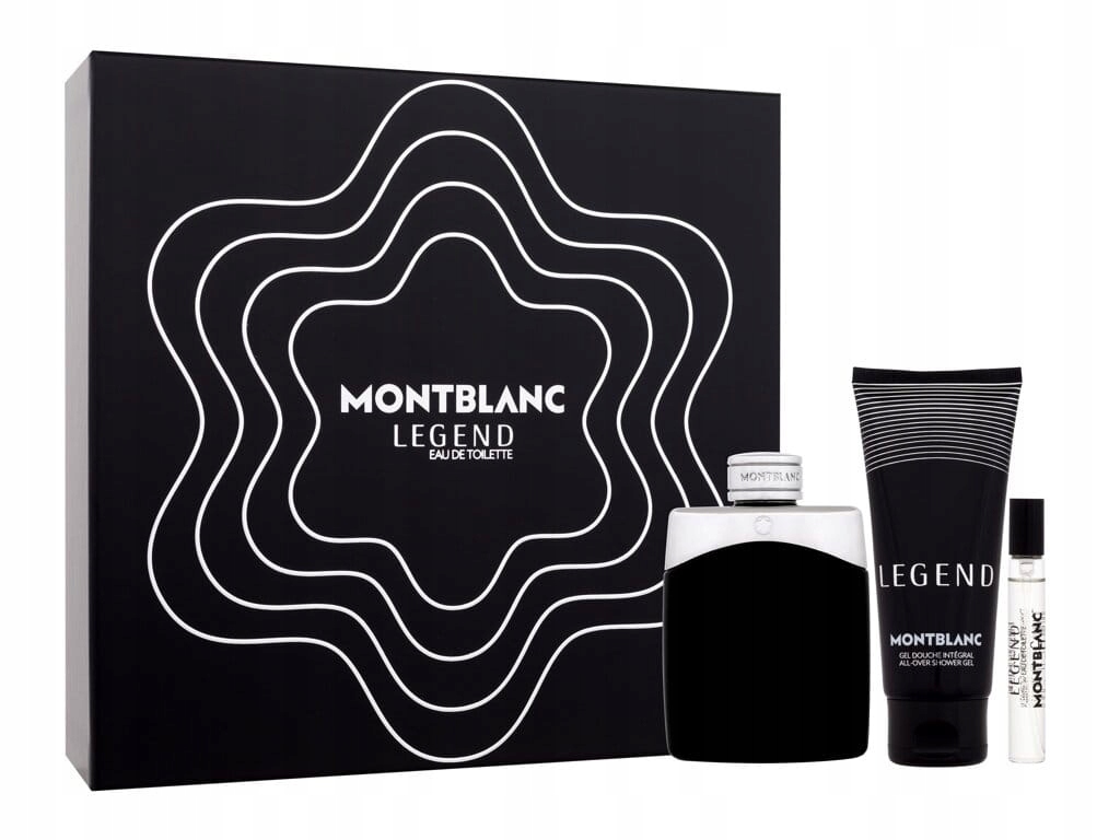 ZESTAW Mont Blanc Legend EDT 100ml + SG 100ml + EDT 7.5ml – Elegancja i męskość w jednym