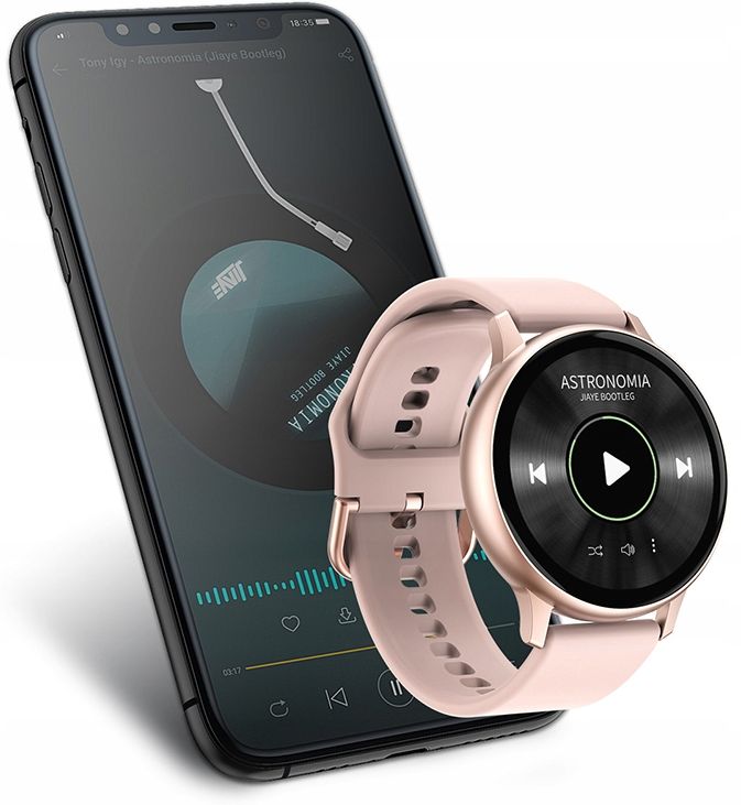 SMARTWATCH DAMSKI DT88 PRO do XIAOMI IPHONE HUAWEI Kształt koperty okrągły