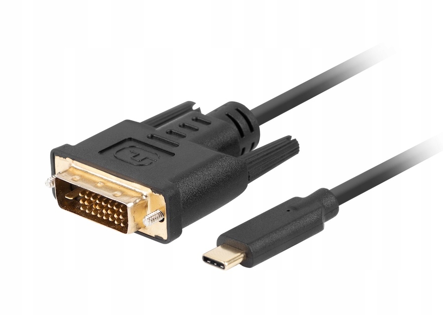 Kabel USB-C - DVI-D 3 m Czarny (CA-CMDV-10CU-0030-BK) – Nowoczesne połączenie dla Twojego monitora