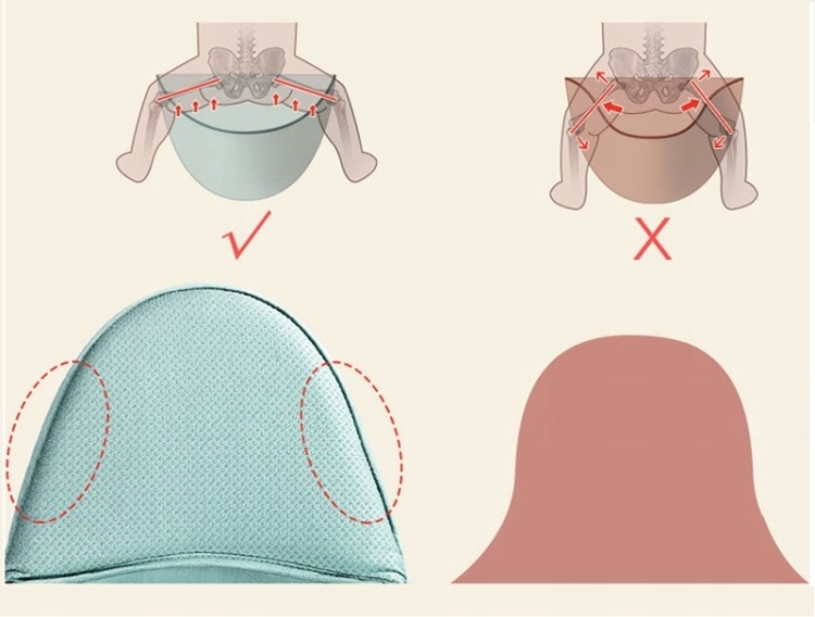 Ergonomiczny kształt dla naturalnej pozycji dziecka