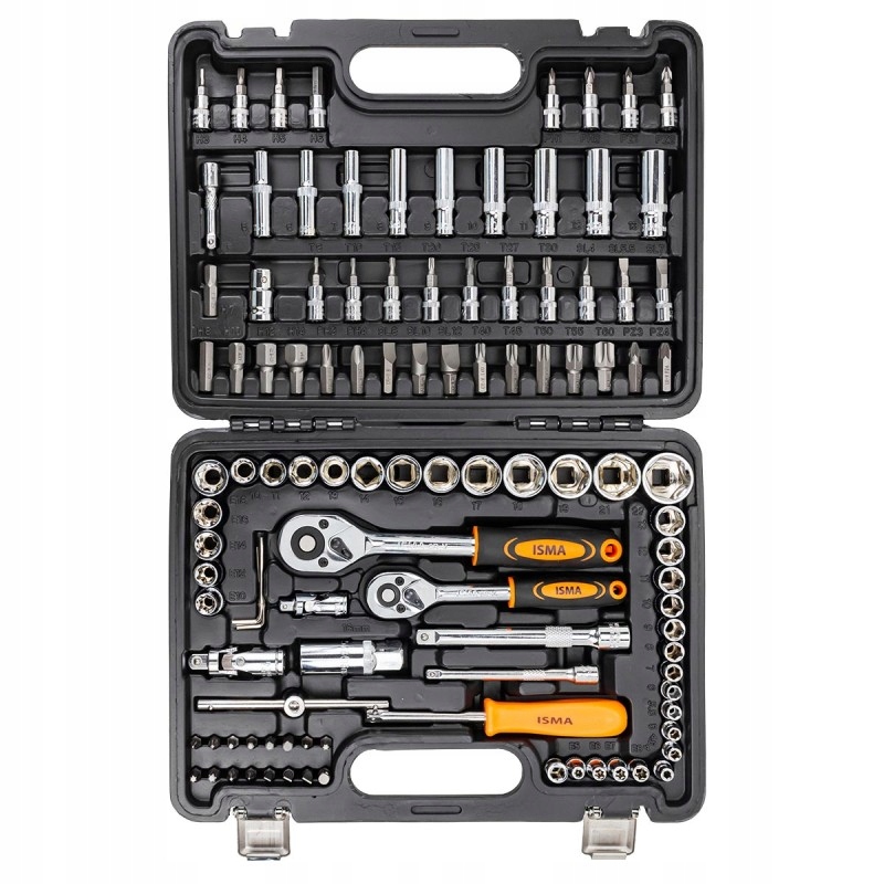 Narzędzia precyzyjne i nasadki w zestawie