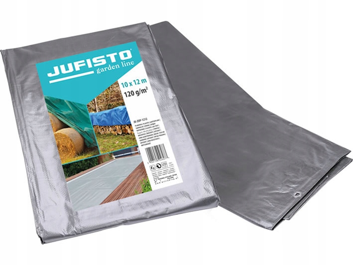 Plandeka 10x12 m 120 g/m² srebrna – Ochrona przed warunkami atmosferycznymi