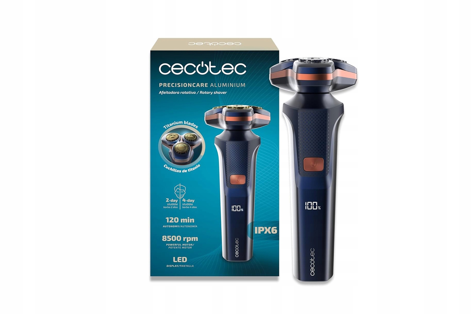 Golarka Cecotec PrecisionCare Aluminium – Profesjonalna precyzja i moc 8500 RPM