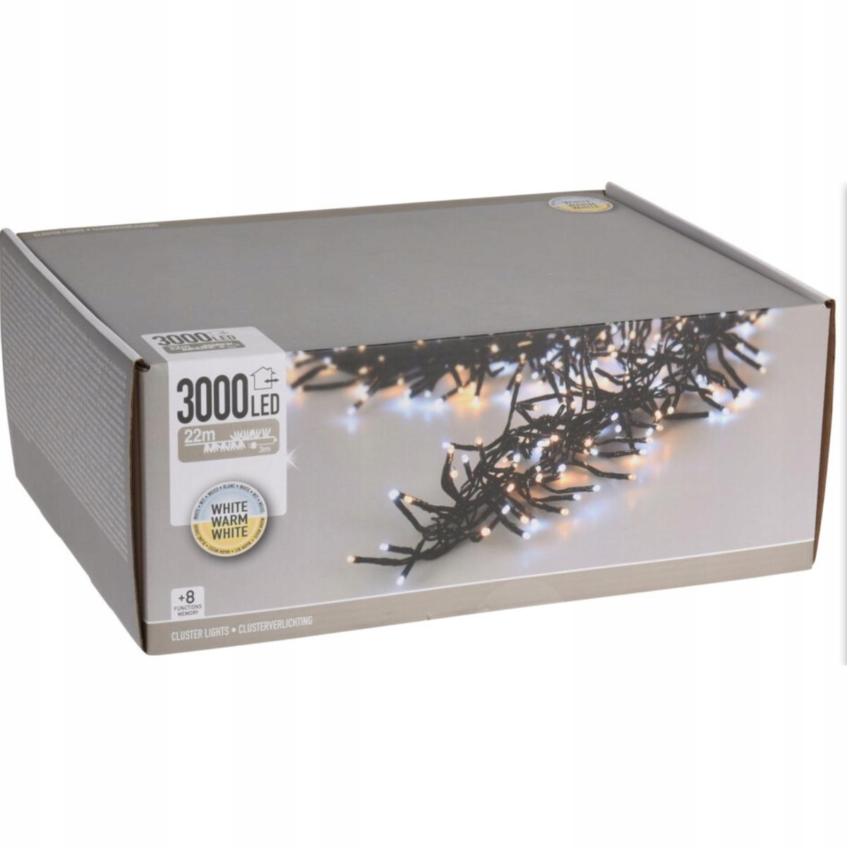 Lampki Choinkowe Łańcuch Świetlny 3000 LED – Magia Świąt w Twoim Domu