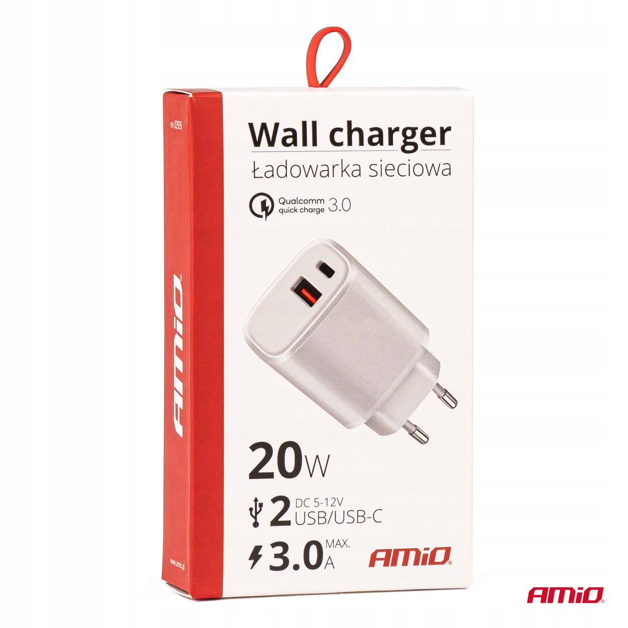 Ładowarka sieciowa PRO-09 USB+USB-C 20W Quick Charge 230V – Szybkie ładowanie dla każdego