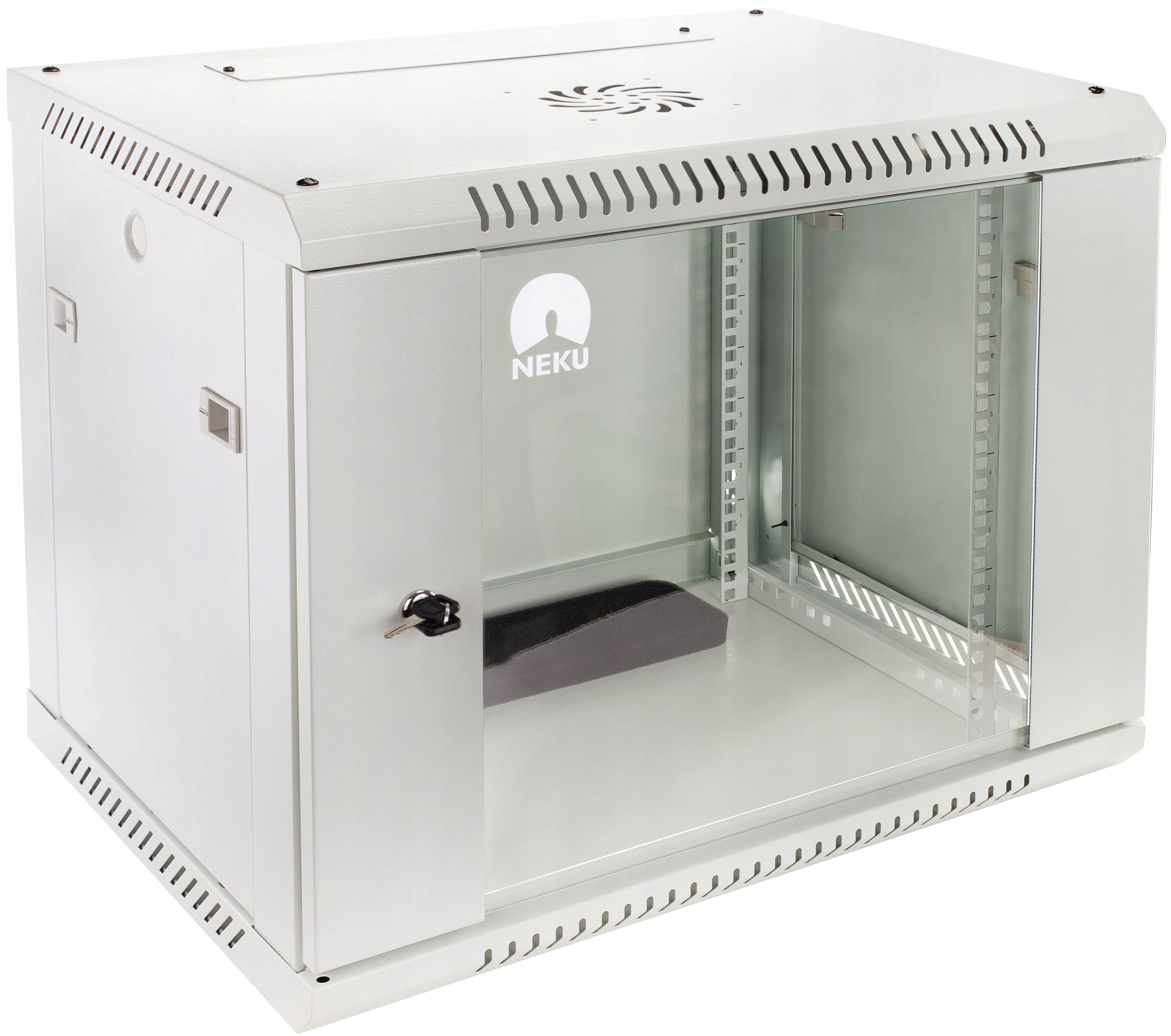 Szafa wisząca RACK 19 12U 500mm szara NEKU TS BOX – Idealne rozwiązanie dla Twojej infrastruktury