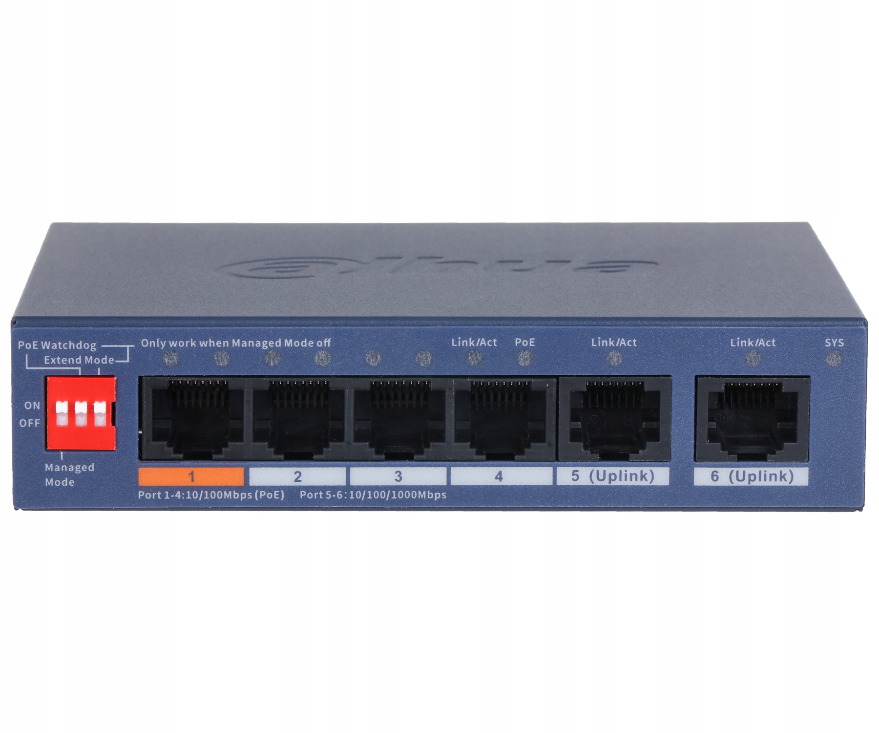 Wysoka wydajność z 4 portami PoE