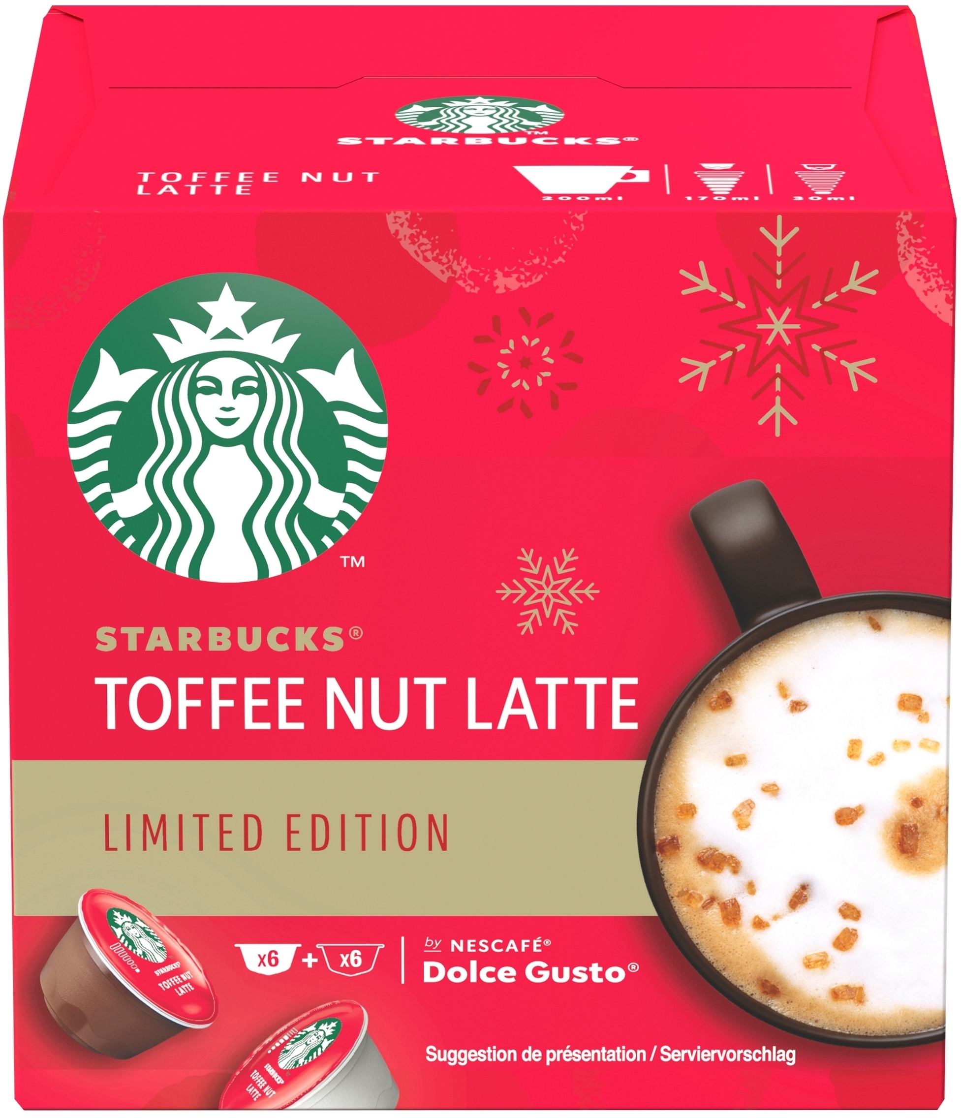 Składniki: palona kawa, pełne mleko w proszku i aromaty