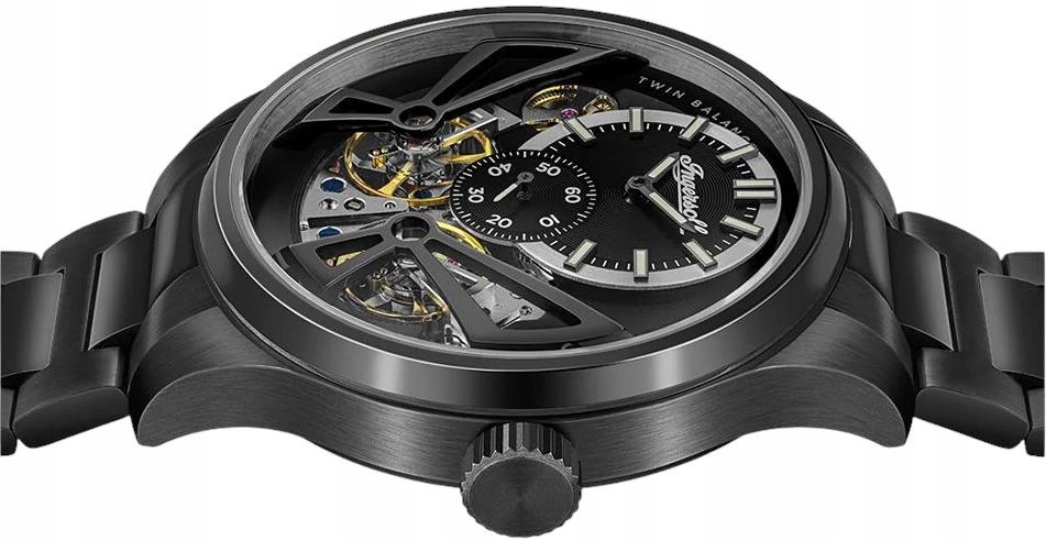 Okrągła koperta 46 mm ze stali szlachetnej