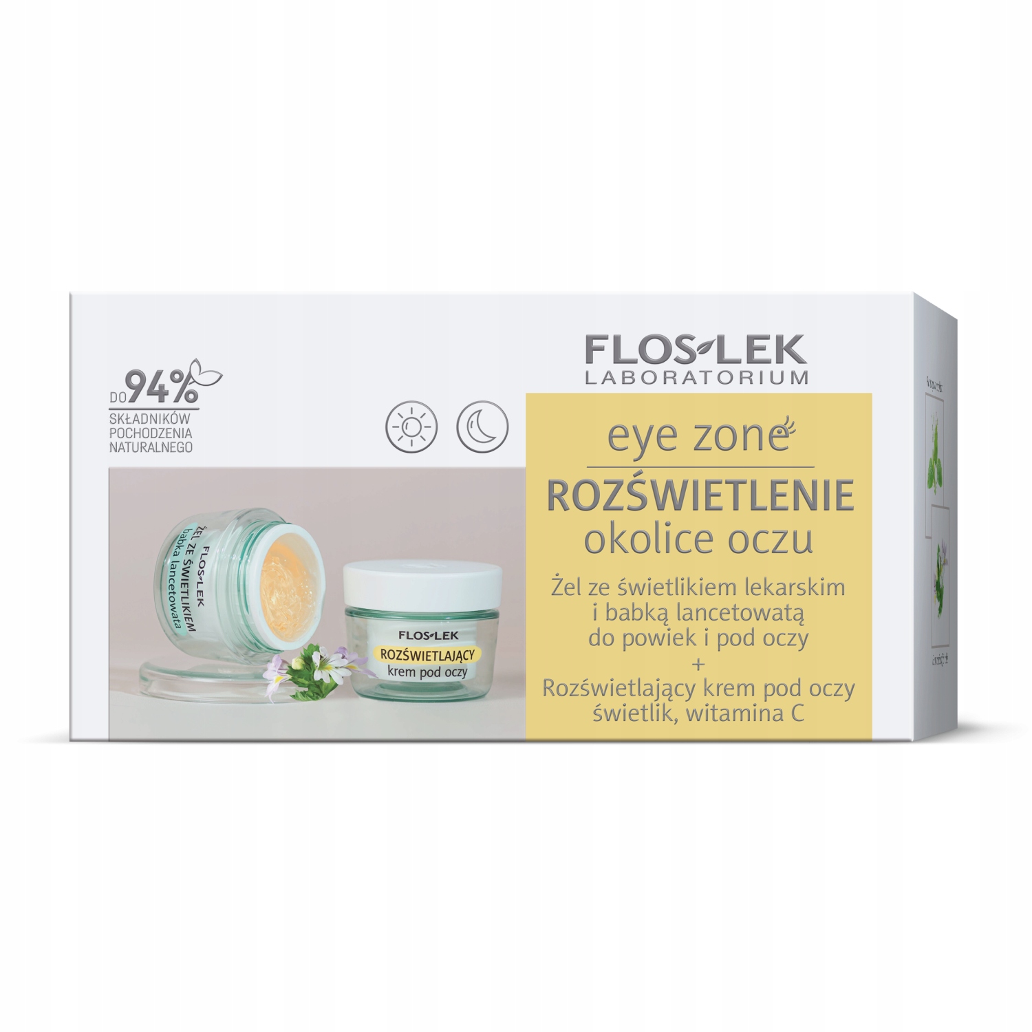 Efekty stosowania: zmniejszenie cieni i opuchlizny