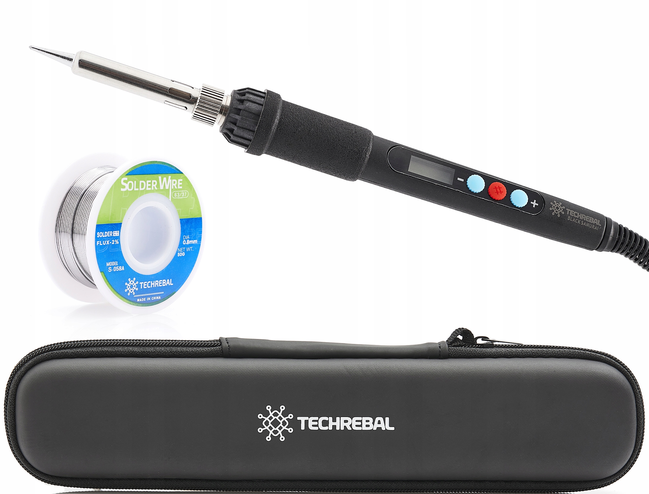 Precyzyjna Lutownica z Wyświetlaczem LCD 60W Blue Jet – Idealne narzędzie do lutowania