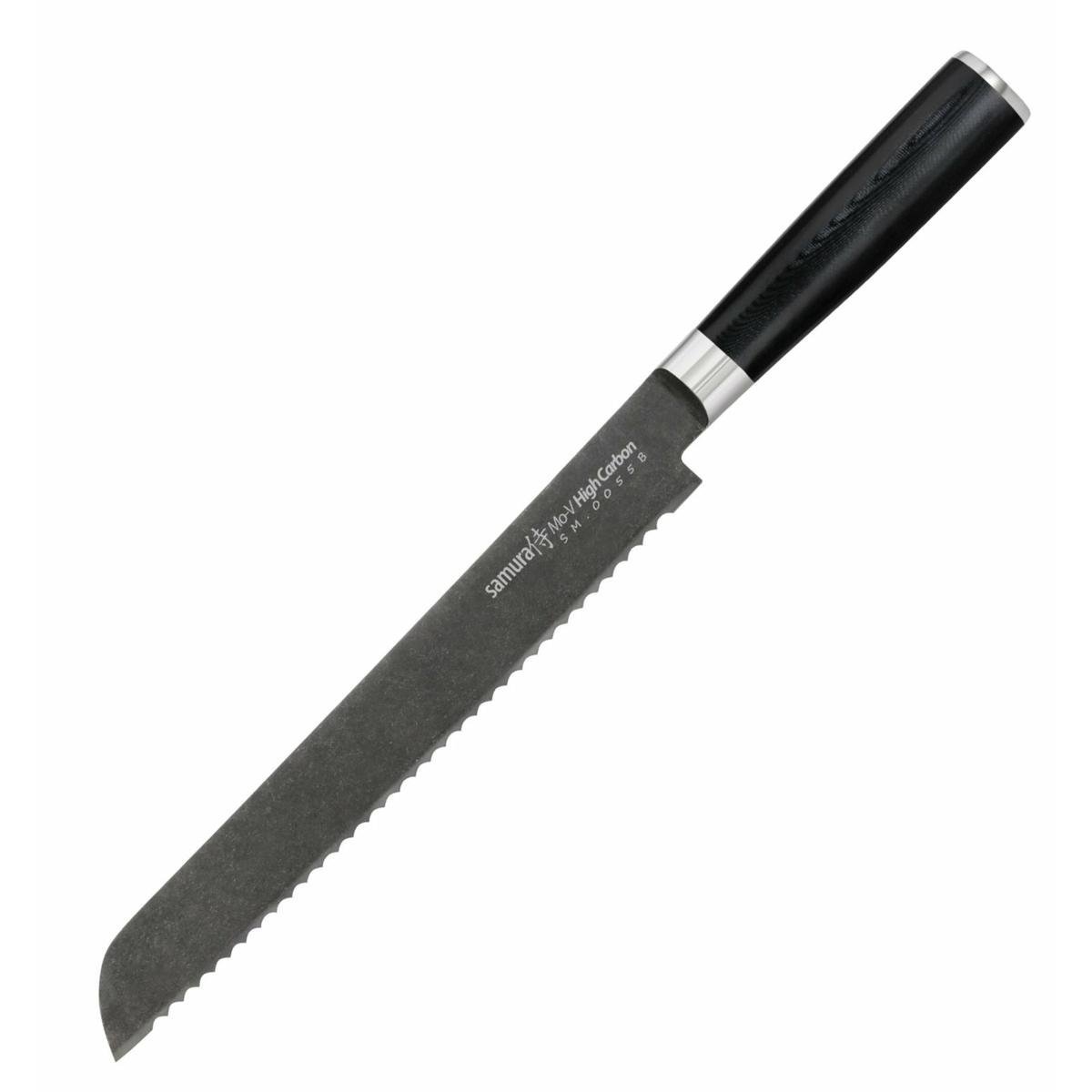 Nóż Kuchenny do Chleba 230mm Mo-v Stonewash – Idealny do Twojej Kuchni