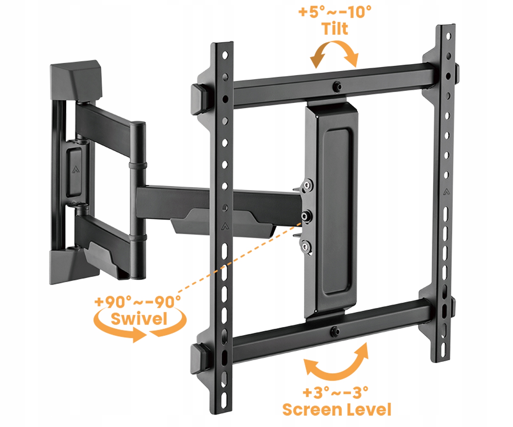 Płynne ustawienie kąta widzenia dzięki mechanizmowi swivel i tilt