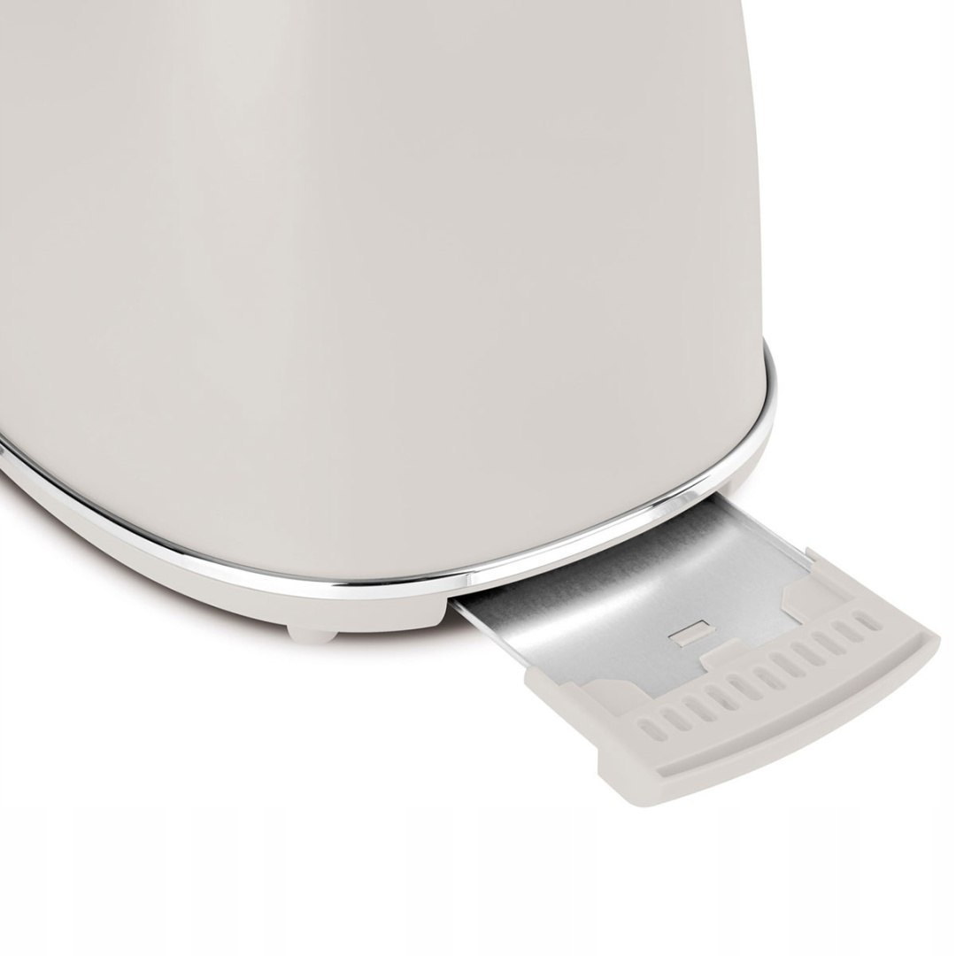 Bezpieczeństwo i wygoda użytkowania – Antypoślizgowe nóżki i wysuwana tacka na okruszki