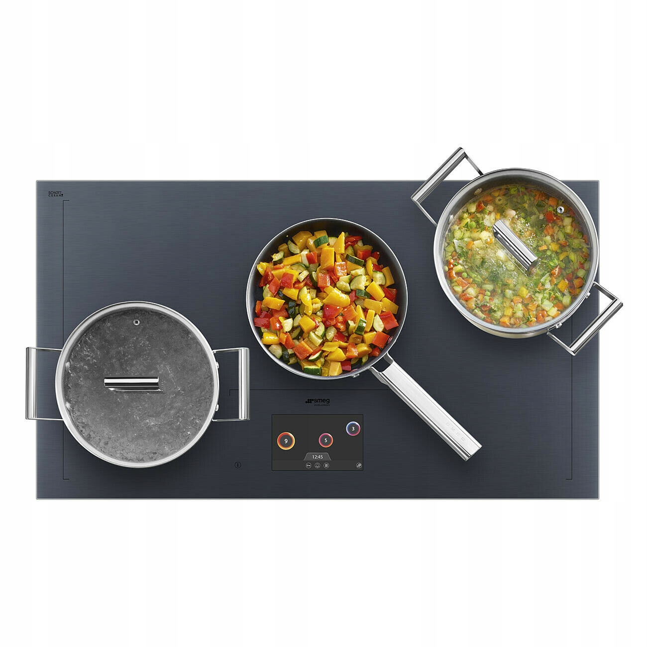 Wymiary i specyfikacja techniczna płyty Smeg SIA1963DG