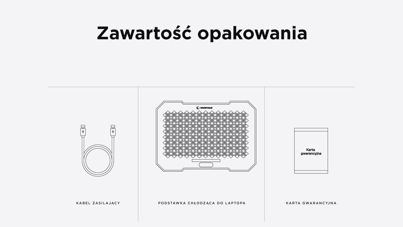 Rampage FREEZ Podstawka chłodząca pod laptop 9-17 RGB 6 wentylatorów, czarna