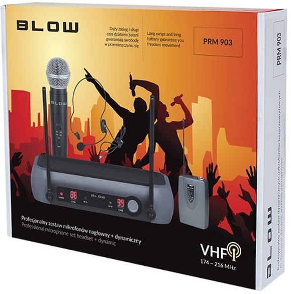 Mikrofony Blow PRM 903 w opakowaniu producenta Mikrofony Blow PRM 903 w opakowaniu producenta