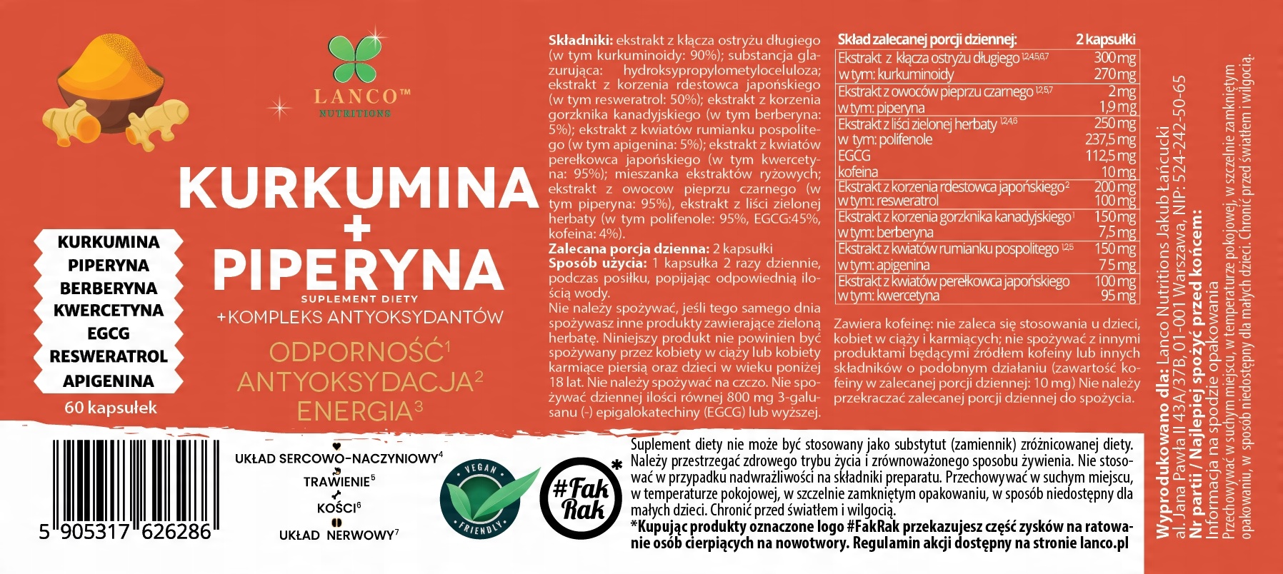 Właściwości zdrowotne kurkuminy – Zwiększenie energii i poprawa trawienia
