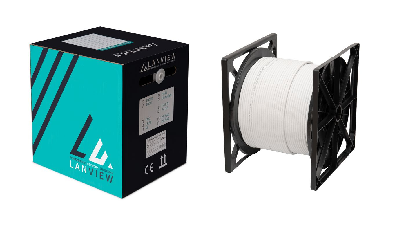 Kabel sieciowy Lanview Cat6a U-FTP 4x2xAWG23 LSZH – Wydajność i niezawodność