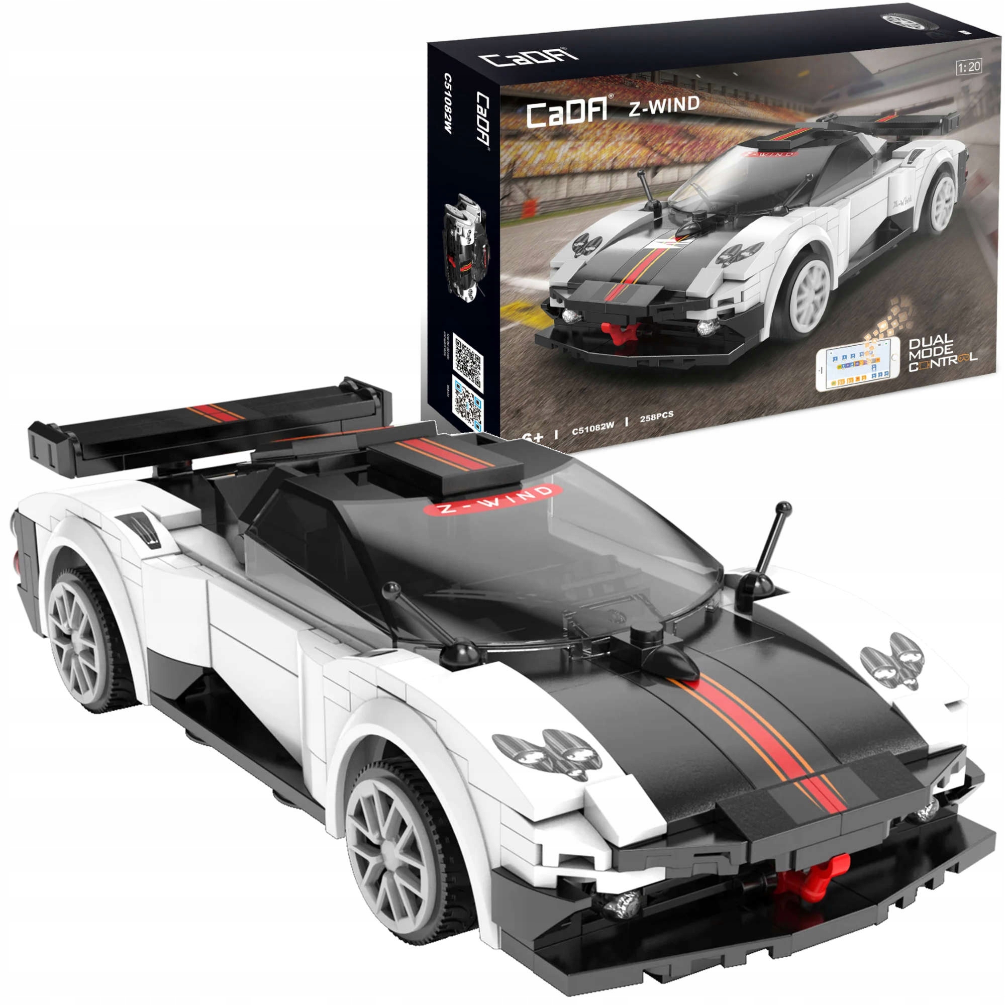 Cada klocki Z-Wind sport car C51082W – Zdalnie sterowane auto sportowe dla dzieci