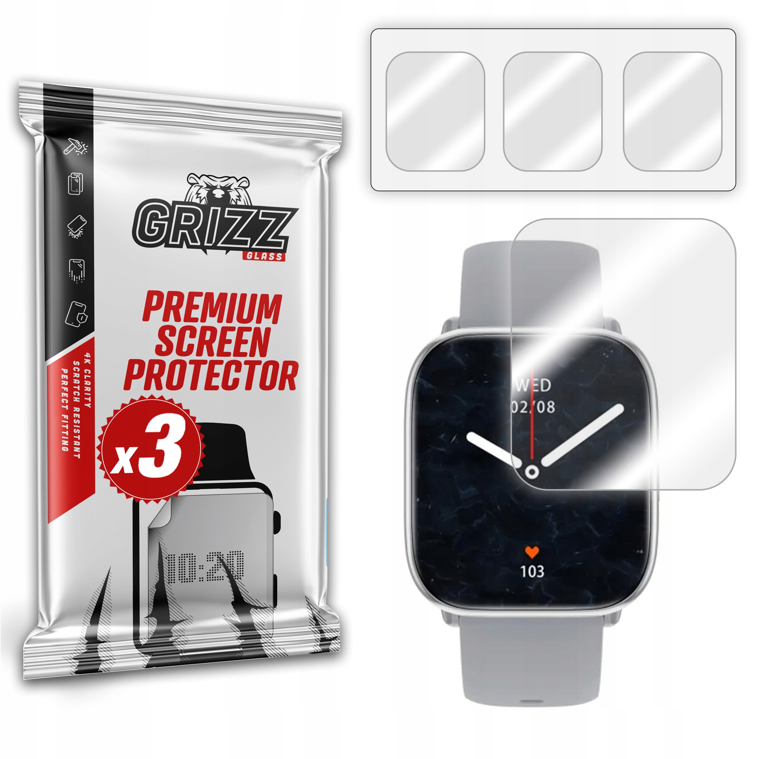 GrizzGlass Folia hydrożelowa GrizzGlass Hydrofilm do MyPhone Watch Pastel – Ochrona ekranu na najwyższym poziomie