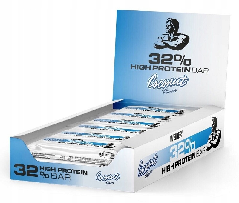 Weider - 32% High Protein Bar, Baton Proteinowy, Kokos – Idealny wybór dla aktywnych