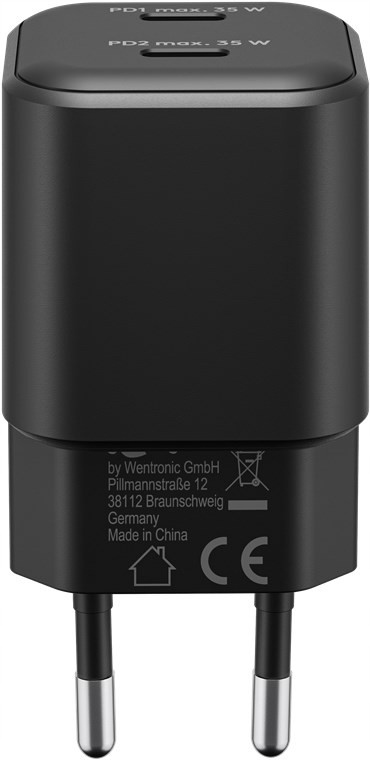 Złącza USB-C™ – Ładowanie dwóch urządzeń jednocześnie