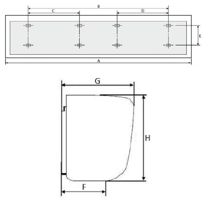 Wentylator osiowy w kwadratowej obudowie