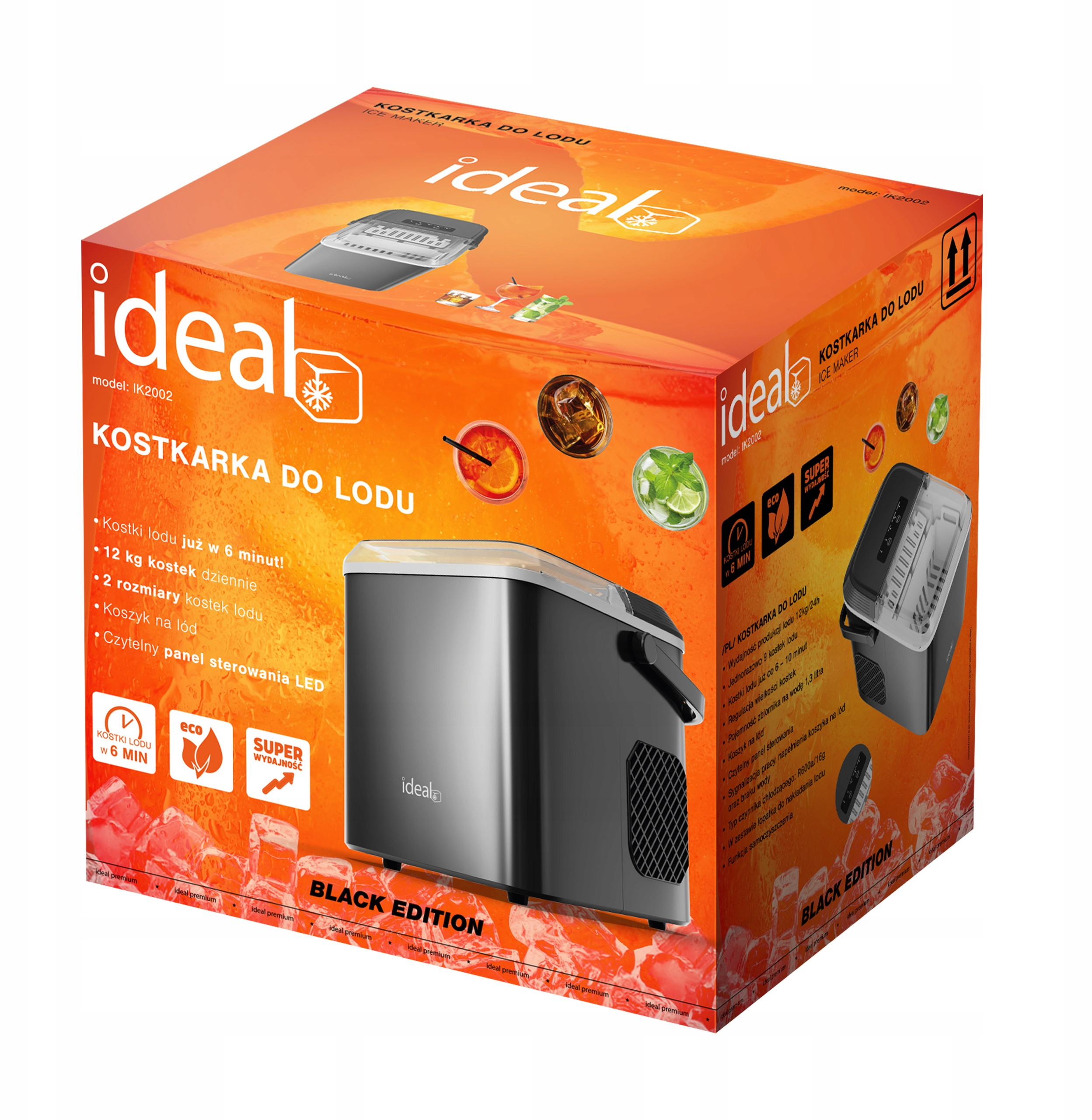 Kostkarka do lodu Ideal IK2002 – Szybkie i wygodne chłodzenie napojów