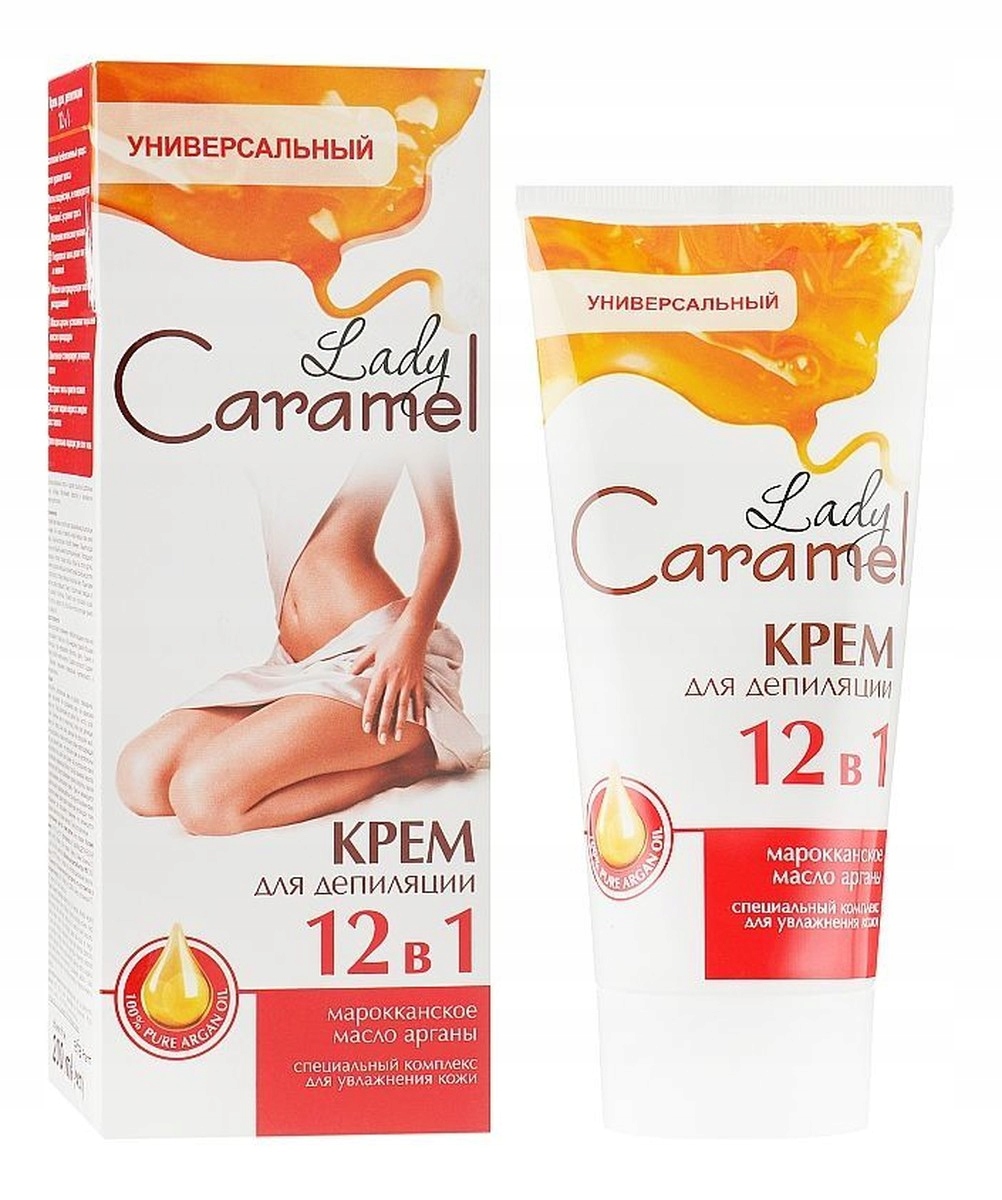 Lady Caramel Krem do depilacji 12w1 200ml – Skuteczna pielęgnacja i depilacja w jednym