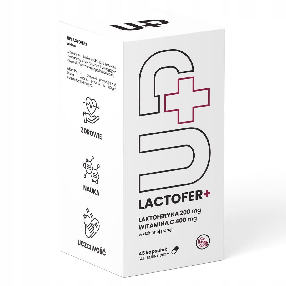 UP HEALTH PHARMA Lactofer+ – Suplement diety dla wsparcia odporności