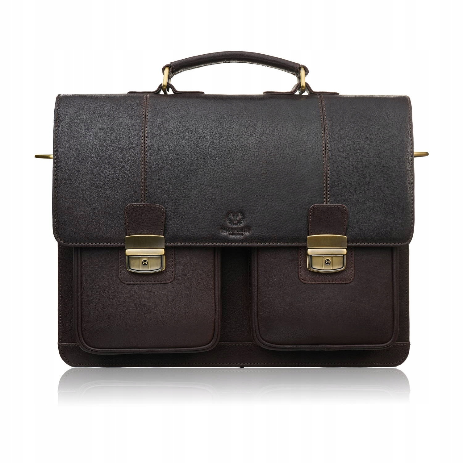 Teczka męska na dokumenty skórzana aktówka podróżna Paolo Peruzzi AY-03-BR – Elegancja i funkcjonalność w jednym