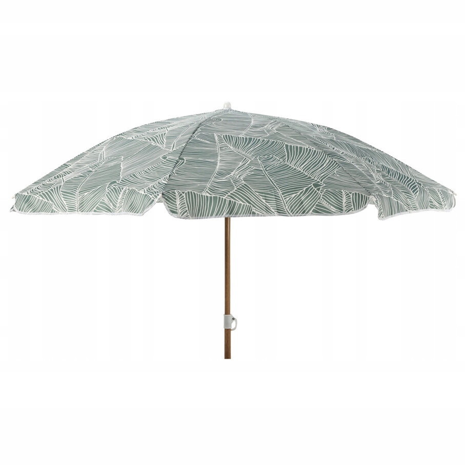 Parasol plażowy Zielony z Transportową Torbą Metalowy Stelaż Ø 180 cm – Idealna ochrona na plaży