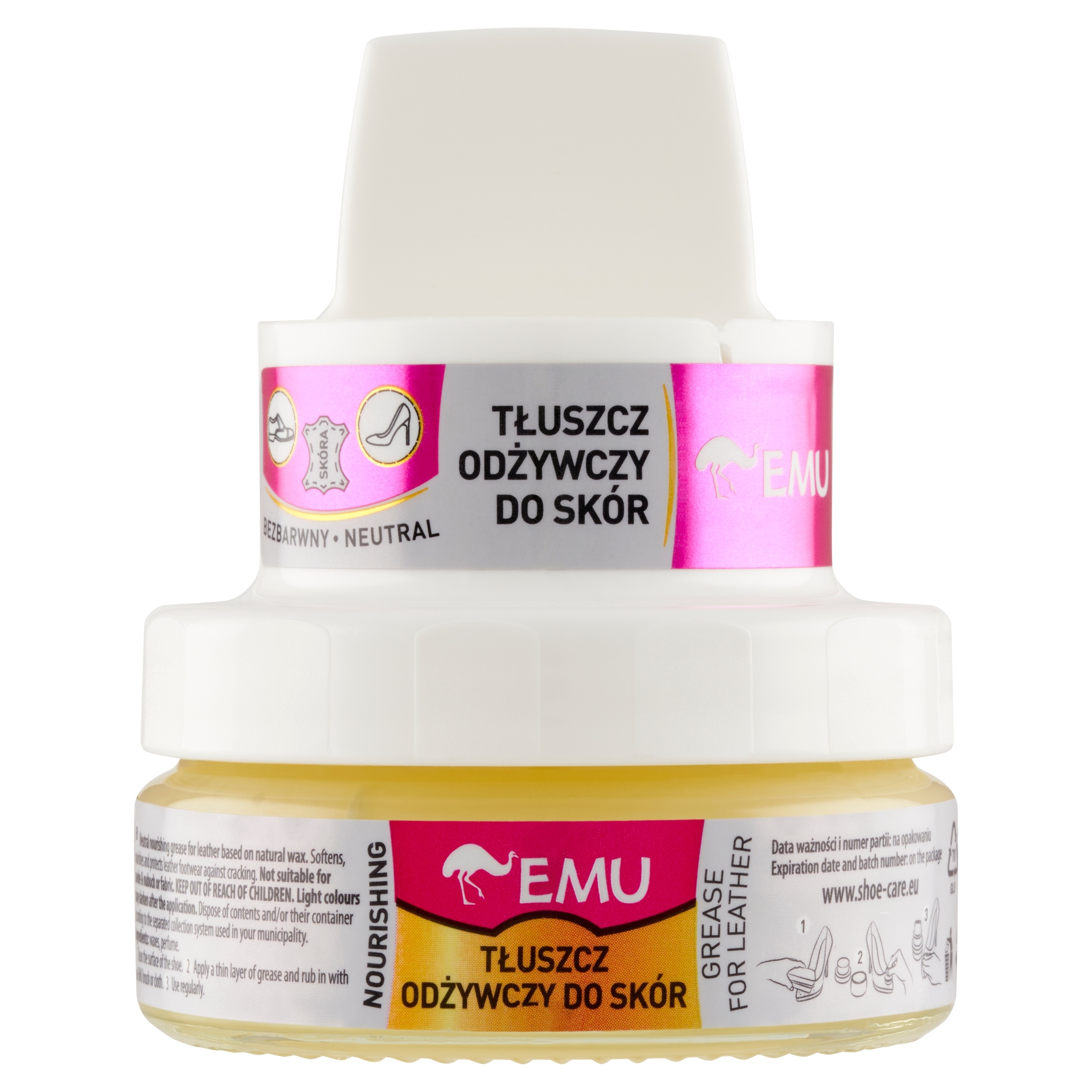Tłuszcz odżywczy do skór Bezbarwny 50ml EMU – Naturalna pielęgnacja dla Twojego obuwia