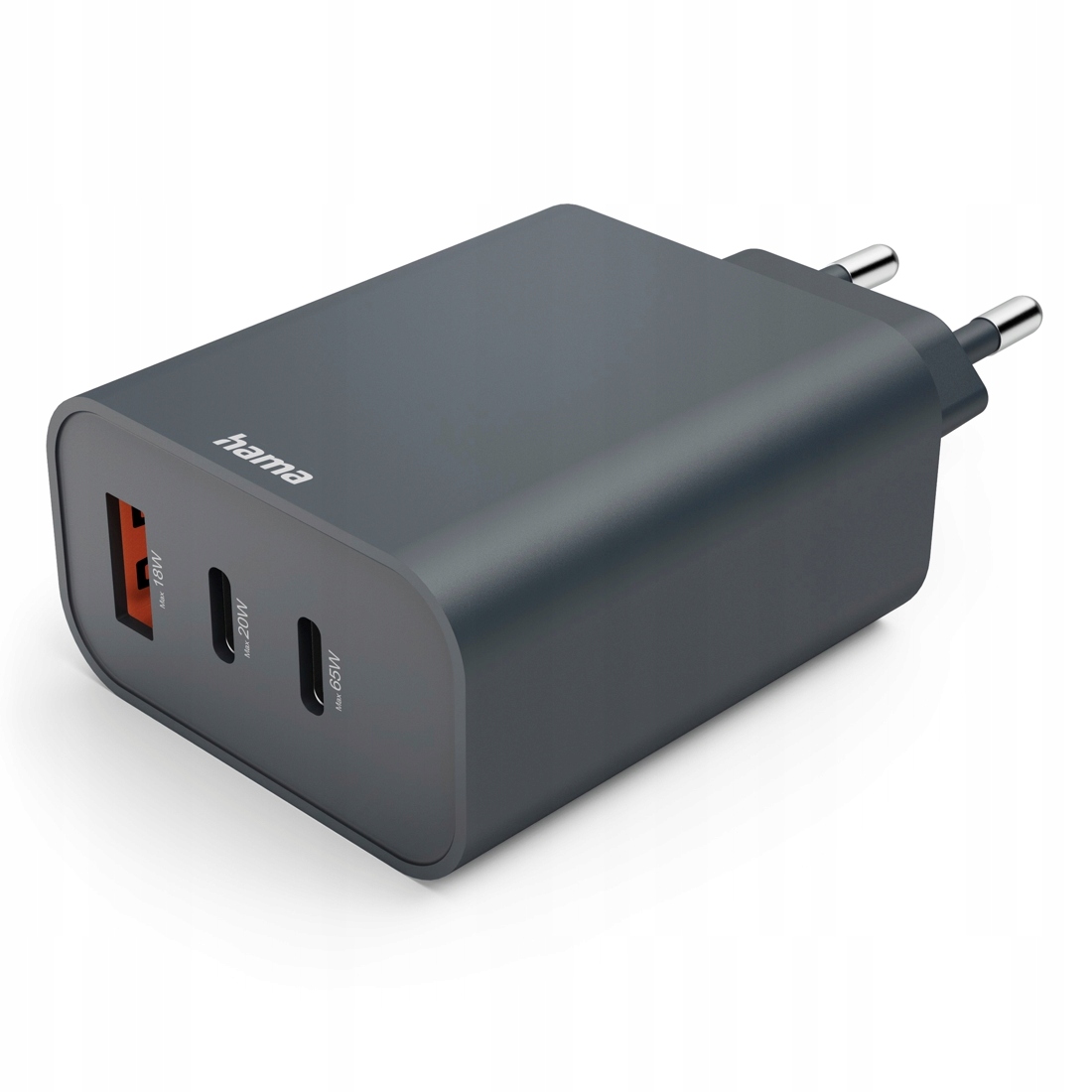 Ładowarka Hama HAMA ŁADOWARKA SIECIOWA ECOSENTIAL 65W PD 2X USB-C, 1X USB-A – Szybkie ładowanie w zasięgu ręki