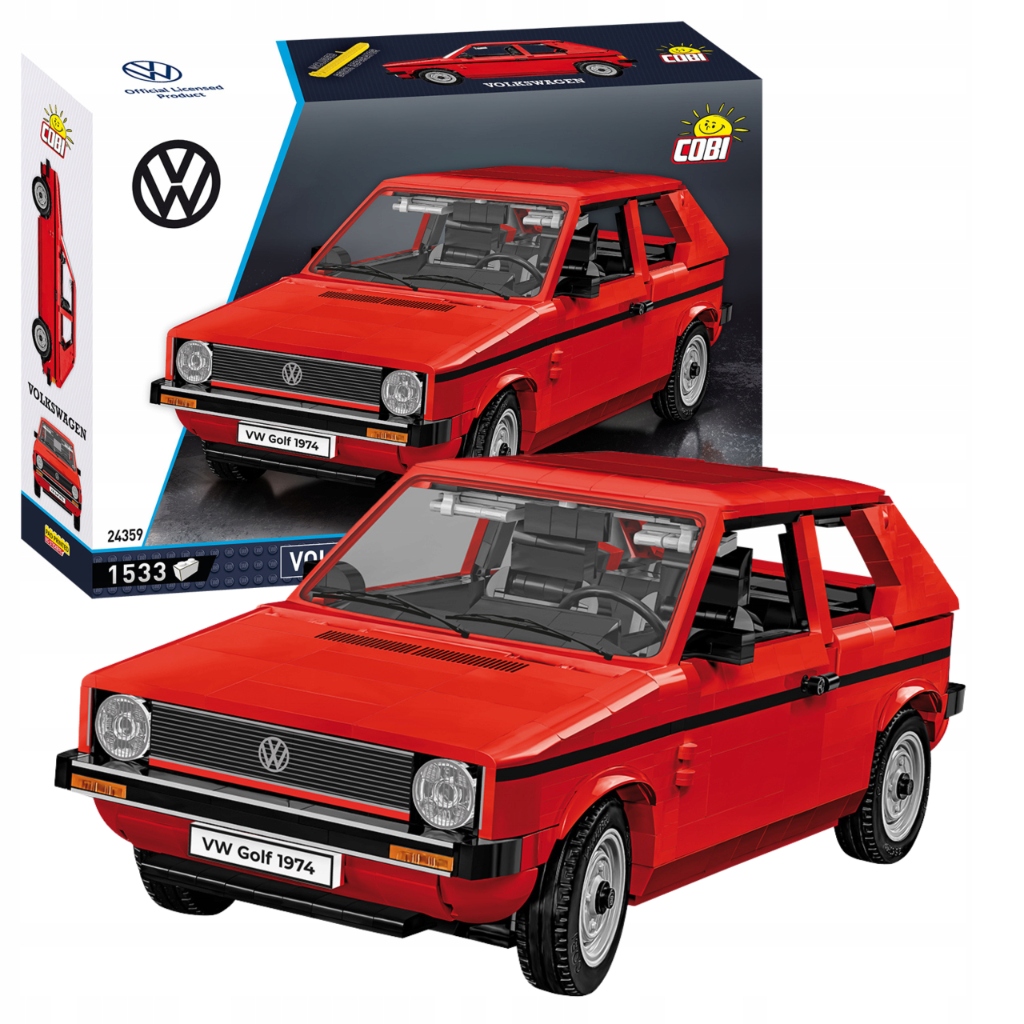 KLOCKI COBI 24359 Samochód VOLKSWAGEN GOLF 1974-83 – Ikona motoryzacji w Twoim domu