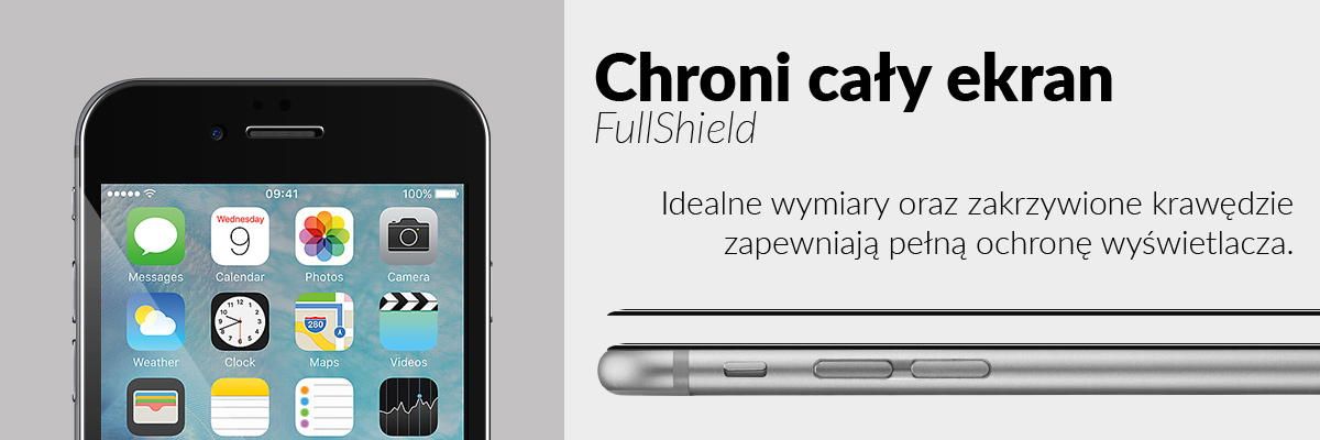 Chroni cały ekran iPhone 6 / 6s wraz z jego zakrzywionymi krawędziami