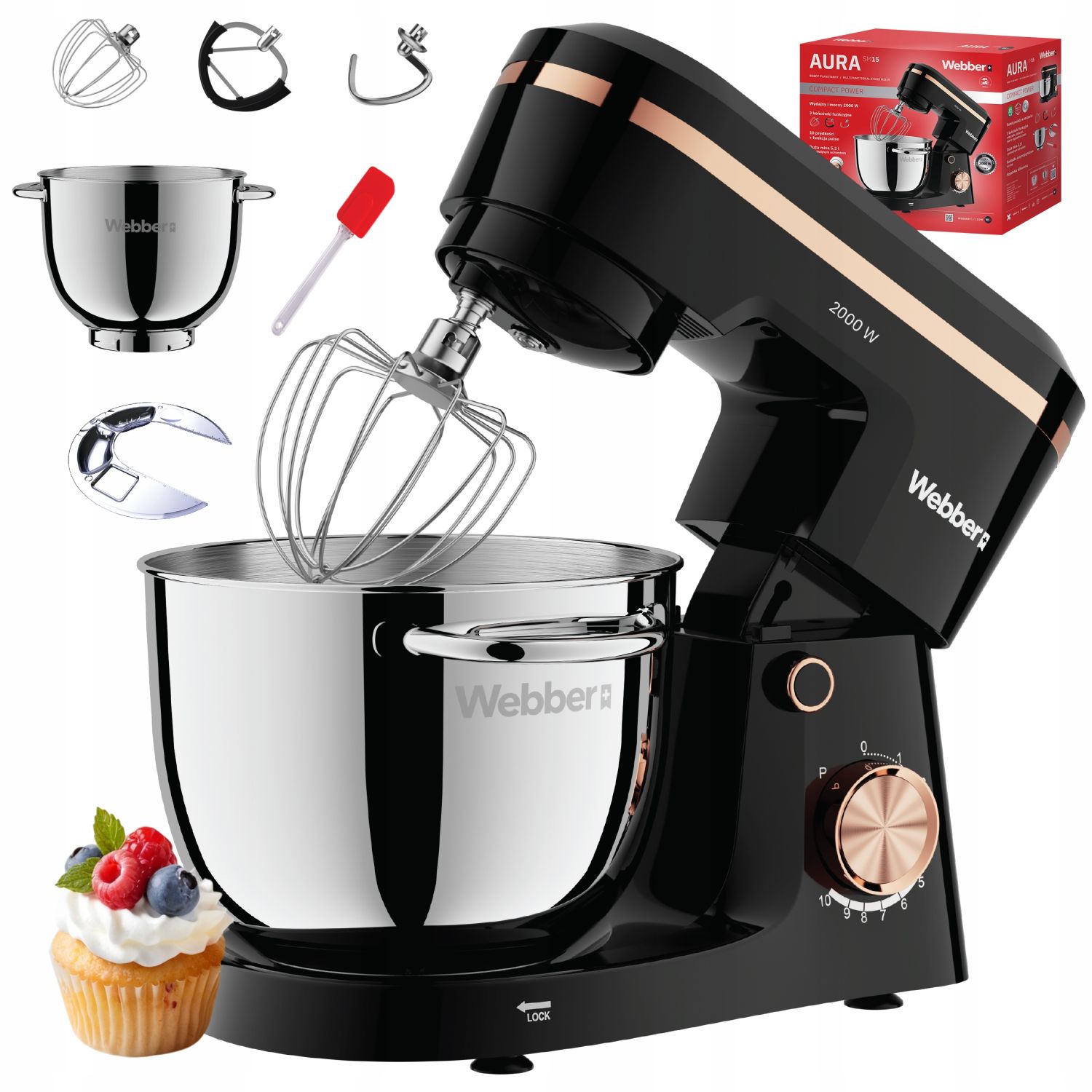 Robot kuchenny planetarny Webber SM15 – Twój wszechstronny pomocnik w kuchni
