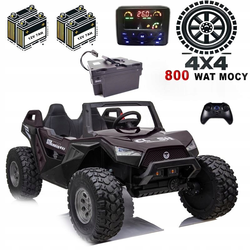 Wydajność i moc – 4 silniki o łącznej mocy 800W