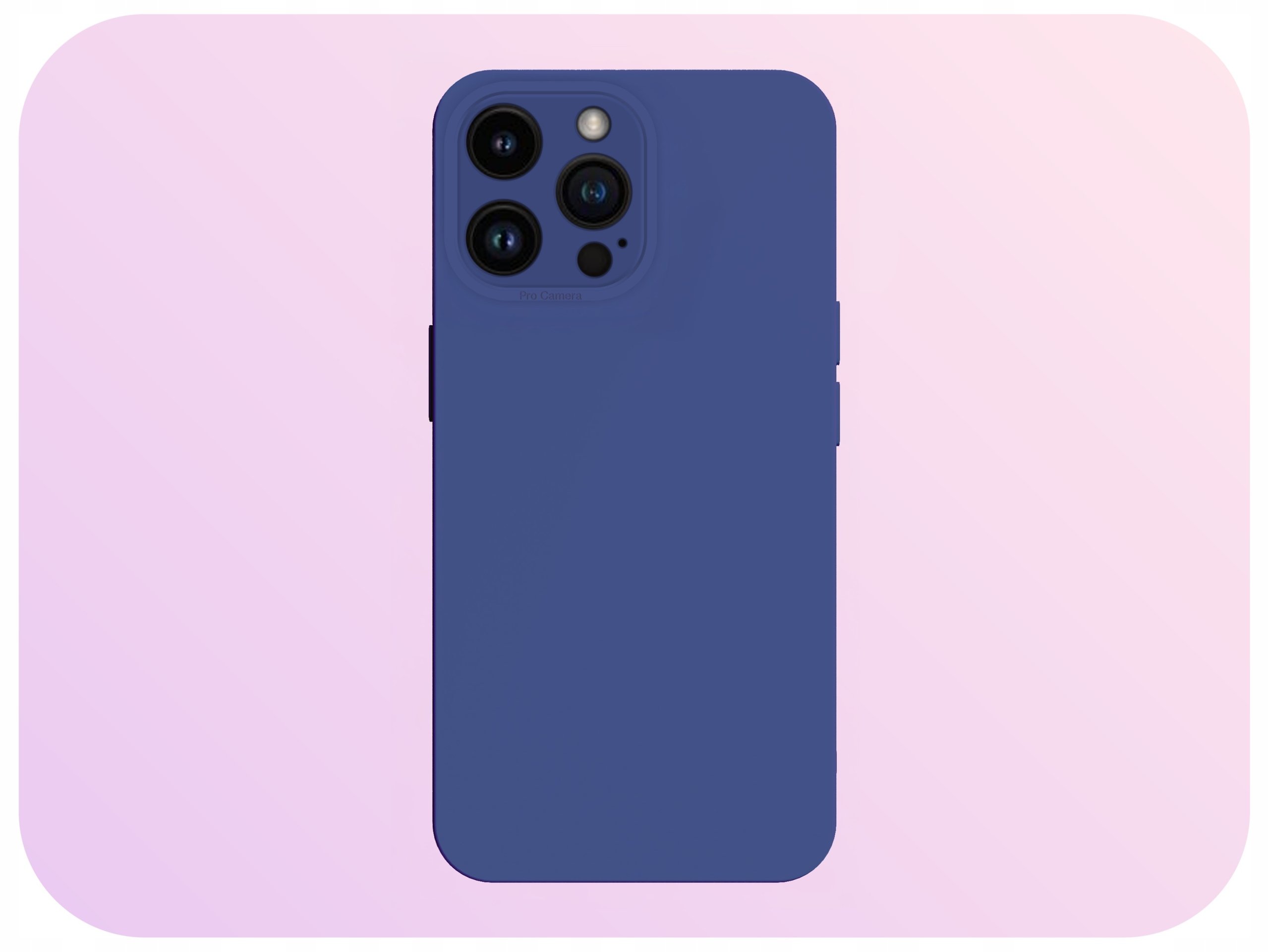 Stylowe matowe wykończenie – Granatowe etui dla Apple iPhone 16 Pro Max