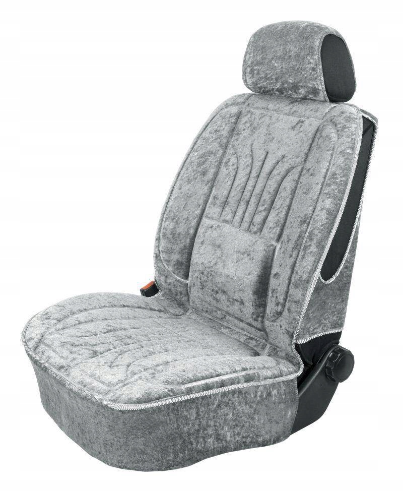 Mata pokrowiec samochodowy ergonomiczny XL welur Jasnoszary – Komfort i styl w Twoim aucie