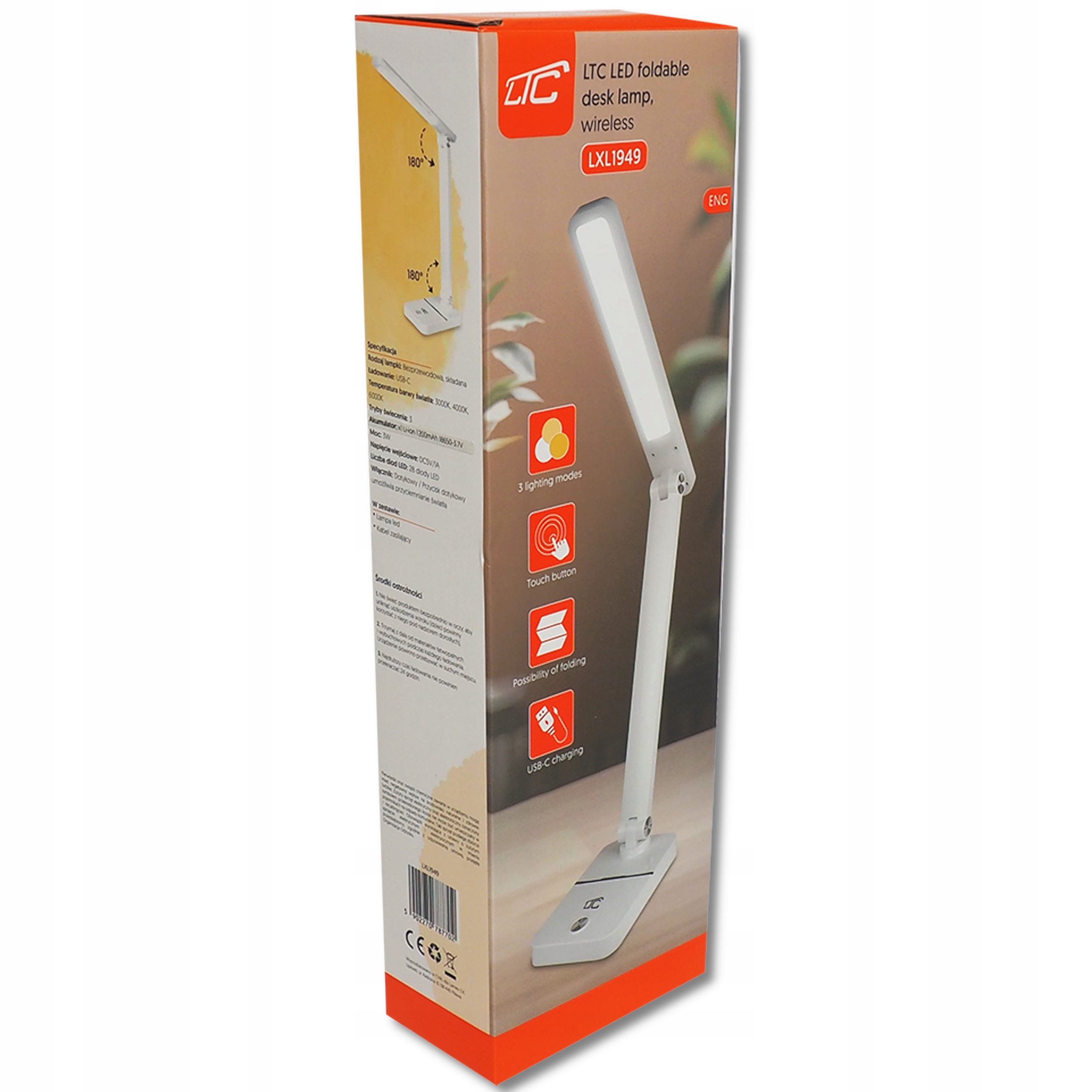 Lampka biurkowa LTC LED – Nowoczesne oświetlenie do pracy i nauki