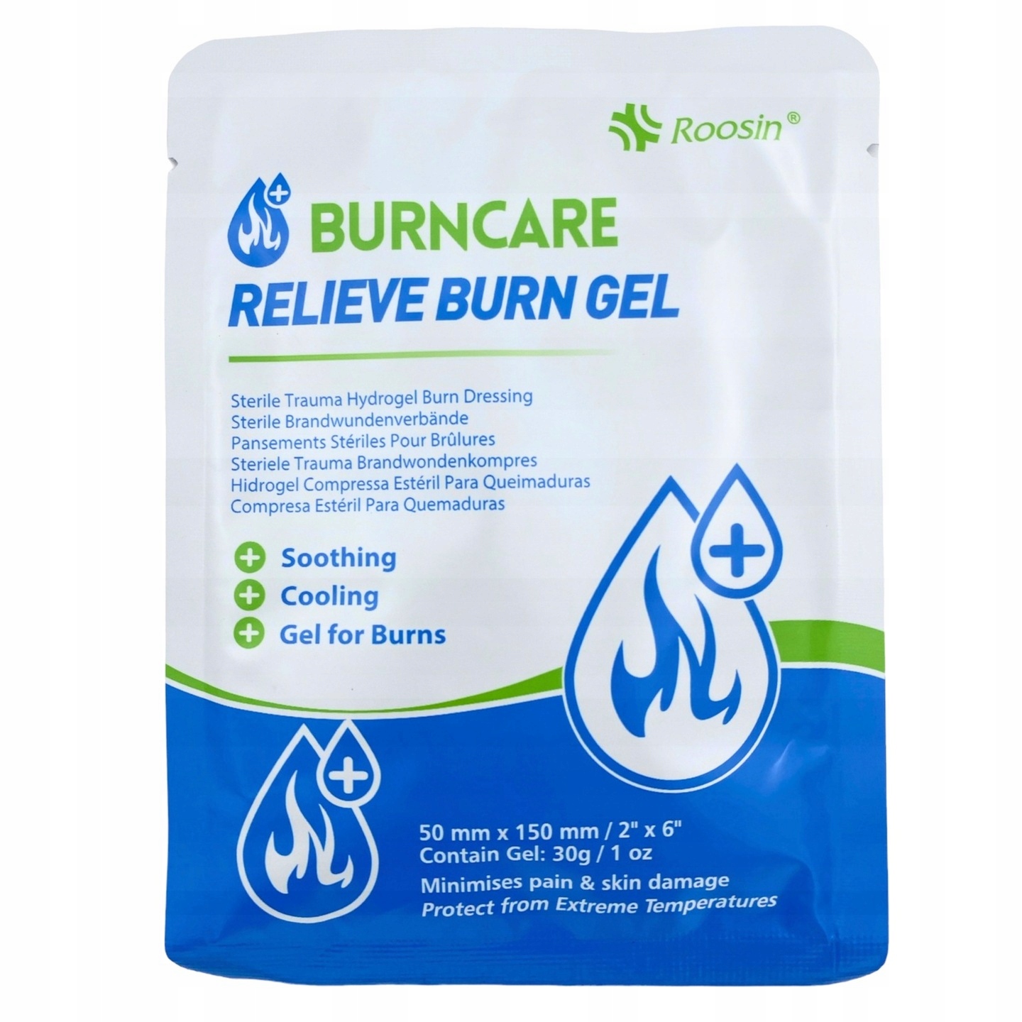 Opatrunek hydrożelowy na oparzenia 5x15cm BurnCare* – Szybka pomoc w przypadku poparzeń